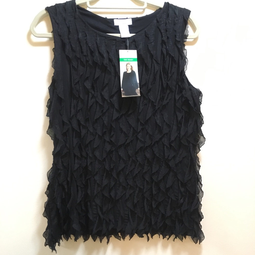PM NWT Laura Ashley Frilly Top!